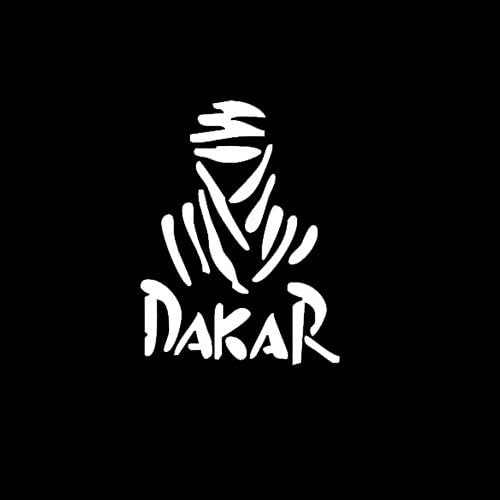 Motorcycle addict Cartoon Reflective Wrc Filling Paste Dakar World Rally Car Sticker Vinyl Decal for Seat Ibiza Suv Bumper (White)