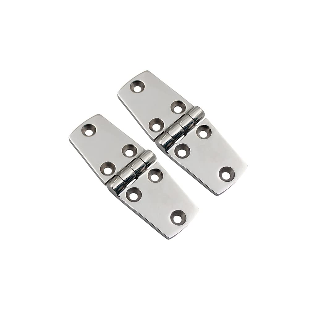 2PCS Durable Stainless Steel Casting Strap Hinge Door Hinge for Boat Yacht RV-102 * 38 mm