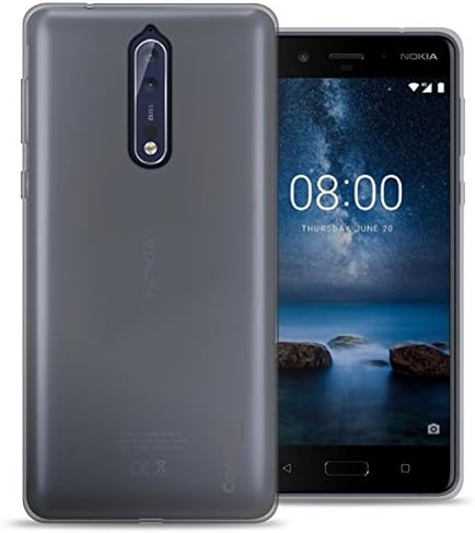 Nokia 8 Case, CoverON [FlexGuard Series] Slim Soft Flexible TPU Rubber Phone Cover Case for Nokia 8 - Clear