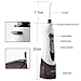 Fxexblin Cordless Water Flosser Professional Oral Irrigator with 3 Modes IPX7 Waterproof 200ML Removal Water Tank 4 Nozzles Oral Dental Flosser for Teeth, Family and Travel Black (Black) (black1)
