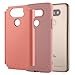 LG G5 Case, Pandawell [Corner Protection] Slim Thin Hybrid Dual Layer Shock Absorbing Impact Resist Case Cover for LG G5 - Rose Gold