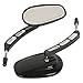 XMT-MOTO Black Rear View Mirrors Mirror fits for Harley Davidson FLSTC FXDB Dyna FXDF FLSTF