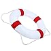 Beautihome Jatzde Lifebuoy 52cm/20.5inch Diameter Swim Foam Ring Buoy Children Swimming Pool Safety Life Preserver with Perimeter Rope, Red