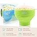 Colonel Popper Microwave Popcorn Popper Maker - Silicone Hot Air Pop Corn Bowl (Green)