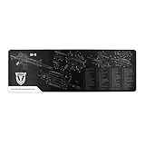 Grizzly Mat Gun Cleaning Mat | Long, Black Gun Cleaning Pad for AR-15 and Most Rifles | 6mm | Double the Thickness of Other Gun Cleaning Mats | 35.75
