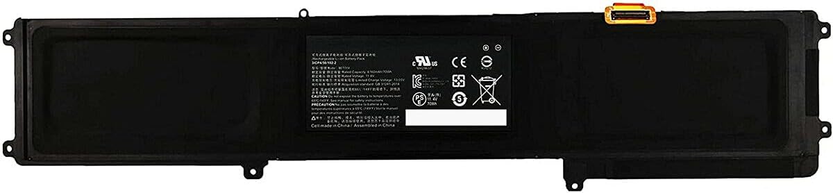 7XINbox 11.4V 70Wh 6160mAh BETTY4 RZ09-0195 RZ09-0165 Replacement Battery compatible with Razer Blade 2016 14" V2 Series 3ICP4/56/102-2 RZ09-01953E72 CN-B-1-BETTY4-73K-06472