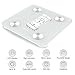 Scale,SNUUNG Body Fat Scale, High Quality Bluetooth Smart Digital, Bathroom Weight Scale,Work with iOS and Android APP, 400 Lbs (Creamy White)