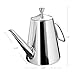 Stainless Steel Olive Oil Can Drizzler Cruet / Bottle / Dispenser with Drip-Free Spout, 0.5 Quart, Metier Atelier Toolbar Series
