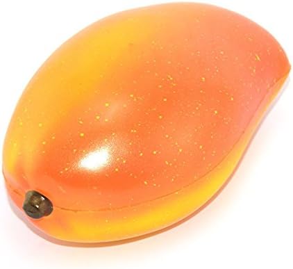 Squishy Golden Mango, iBagke Big 6.5" Squishies Slow Rising Fruit Series Soft Push & Pull Toys for Kids