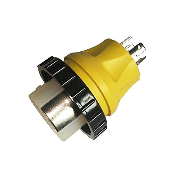 Parkworld-692118-Shore-Power-Adapter-Generator-30A-L14-30P-male-to-Marine-50A-SS2-50R-female-with-locking-ring