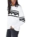 LTYY Women's Favorite White Printed Cardigan Sweater