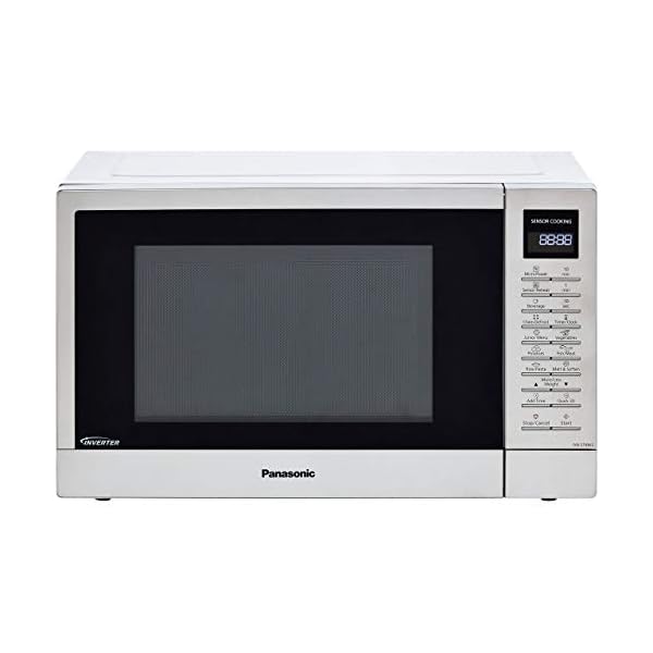 Panasonic-NN-ST48KSBPQ-Solo-Inverter-Microwave-Oven-with-Turntable-1000-W-32-Litres-Silver Panasonic NN-ST48KSBPQ Solo Inverter Microwave Oven with Turntable with 25 Programmes and a Junior Menu, 1000 W, 32 L…