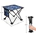 Mini Folding Stool, Portable Lightweight Outdoor Folding Chair with Carry Bag, 600D Oxford Cloth, Slacker Chair for BBQ, Camping, Fishing, Travel, Hiking, Garden, Beach,12.5″x12.5″x12.5″(Camouflage)thumb 1