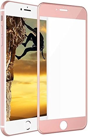 iPhone 7 Screen Protector, Lendgaga iPhone 7 3D Curved Edge Coated Tempered Glass Full Cover For Iphone7[Not suitable iPhone 6 plus / 6S Plus] (Rose Gold)