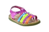 NY 36A Baby Girls Multi Colored Braided Gladiator Sandals Fushia