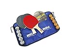 JOOLA Family Table Tennis Set with 4 Spirit Rackets and 10 Balls