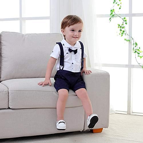NYAN CAT Boy's Cotton Suspender Style Romper White
