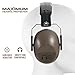 Pro For Sho 34dB Shooting Ear Protection - Special Designed Ear Muffs Lighter Weight & Maximum Hearing Protection - Standard Size, Coyote Brown