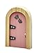 The Irish Fairy Door Company - Pink Round Door - Includes Magic Key in a Bottle, 3 Stepping Stones, Fairy Lease Agreement, Notepad, and Fairy Welcome Guide