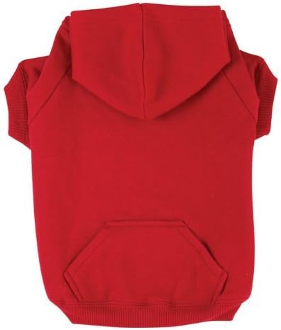 TOPSOSO Fashion Shop Pet Coat Polyester/Cotton Basic Dog Hoodie，Dog Jacket,Dog Fleece for Young Dog and Large Dog,6 Sizes avaiable and 4 Color for Choose