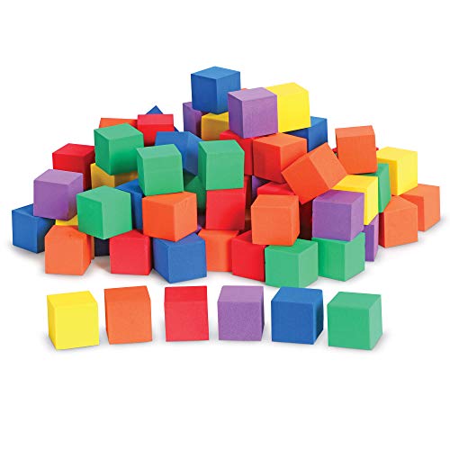 Learning Resources Hands-On Soft Color Cubes, Set of 102, Assorted Colors, Ages 3+ - Thumbnail 2