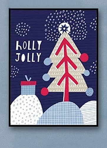 Amazon Com Hd Art Prints Nordic Poster Cartoon Christmas Tree Snow Hippie Wall Canvas Painting 3 With Frame Size 6 Posters Prints