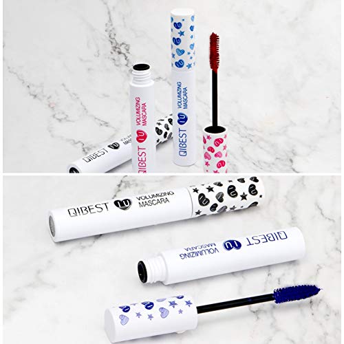 Allbestaye-Bunt-Mascara-Wimperntusche-Wasserfest-Volumizing-Wimpern-Curling-Slender-Langlebig-Augen-Make-up-Schwarz-Lila-Blau-Grn-Rot