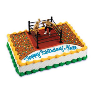 UPC 021466153475, A Birthday Place Wrestlers and Wrestling Ring Cake Kit, Multicolor