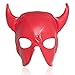 Leather Bondage Gimp Mask Hood, Red Full Face Blindfold Breathable Restraint Head Hood, Sex Toys, for Unisex Adults Couples, BDSM/LGBT Cosplay Halloween Masquerade Maskthumb 1