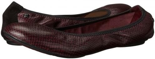 hush puppies chaste ballet flat black leather