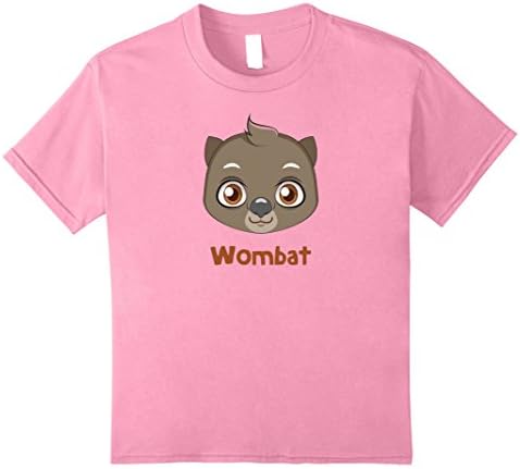 Kids Wombat Shirt - Cute Funny Little Animal Love Gift 12 Pink