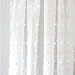 DriftAway Lily White Voile Sheer Window Curtains for Kids Nursery Room Embroidered with Pom Pom Rod Pocket 2 Panels Each Size 52 Inch by 84 Inch Soft Pink