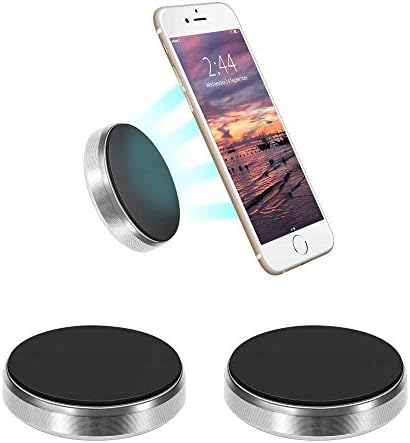 Lysong スマホスタンド 車ホルダー マグネット 磁気カーマウントホルダー Iphone Android 装着 脱着簡単 スマホに対応 車載ホルダー シルバー02 サービス 2個入り スマホホルダー