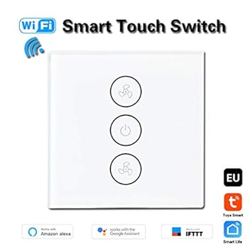 Amazon Com Cotzfus Eu Wifi Smart Ceiling Fan Switch App Remote