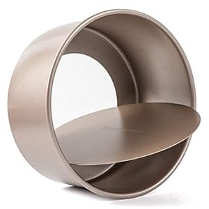 Zoymensu-Bakeware-85-Inch-Round-Cake-Pan-Deep-Bakeware-with-Removable-Loose-Bottom-Nonstick-Carbon-Steel-PTFE-Coating-Deep-Bakeware-Champagne-Gold Zoymensu Round Cake Pan8 inch Non-Stick Coating/Easy Release/Removable Bottom Professional Bakeware,Suitable for Oven…
