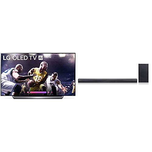 LG Electronics OLED65C8PUA 55-Inch 4K Ultra HD Smart Oled TV (2018) Bundle with LG SJ4Y 2.1 Channel 300 Watt High Resolution Audio Sound Bar