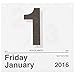AT-A-GLANCE Today Is Daily Wall Calendar Refill 2016, January – December, 9.37 x 12 Inches (K450)