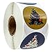 Patterned Holiday Trees Christmas Stickers / 8 Alternating Floral Holiday Tree Designs / 500 Christmas Labels / 1.5