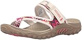 Skechers Women's Reggae Zig Swag Flip Flop,Natural 7 M US