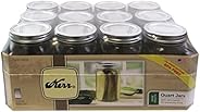 Kerr 0519 frasco de boca ancha cuarto de galón, 32 oz (caja de 12)