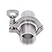 DERNORD 2 Pcs Sanitary Female Threaded Ferrule Pipe Fittings + SUS304 Tri-clamp (Tri-clover Clamp) + FKM Gasket (Female Threaded Pipe Size:1 Inch DN25)