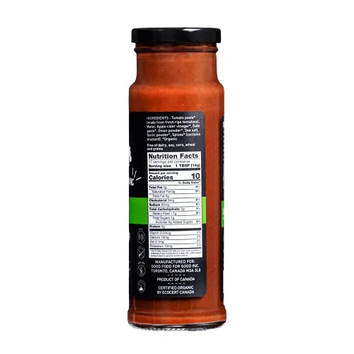 GOOD FOOD FOR GOOD ORGANIC KETCHUP STYLE SAUCE, 9.5 OZ