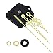 Mudder Quartz Wall Clock Movement Mechanism Golden Hands 3/ 25 Inch Maximum Dial Thickness, 1/ 2 Inch Total Shaft Length