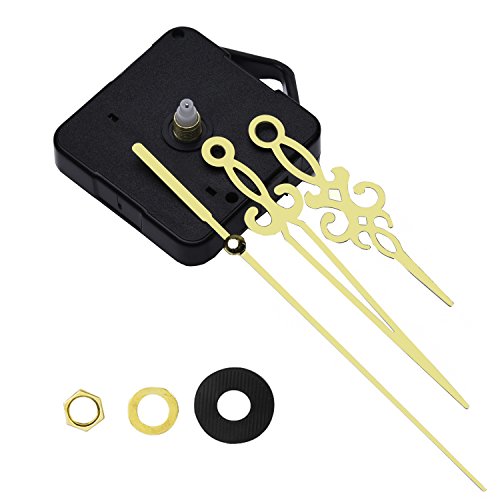 Mudder Quartz Wall Clock Movement Mechanism Golden Hands 3/ 25 Inch