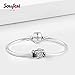 SOUFEEL Swarovski Crystal Retro Camera Charm 925 Sterling Silver Charms for European Bracelets