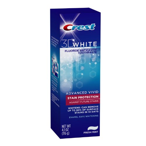 Crest 3d White Advanced Vivid Stain Protection Toothpaste (24 Pack)
