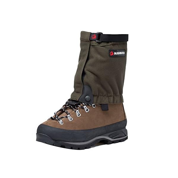 Putee-Hiking-Boot-Gaiters-by-Bushbuck–Silent-Tough-Water-Repellent–Keep-Water-and-Debris-Out-Protect-Against-Sharp-Rocks-Bush–For-Backpacking-Hunting-and-Climbing-OSFM