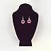 Neon Hot Pink Hippie Peace Sign Dangle Earrings
