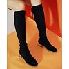CPARAVANO-Knee-High-Boots-for-Women-I-Black-Boots-for-Women-I-Stretch-Boots-for-Women-with-Block-Heel-I-Thigh-High-Boots-I-Suede-Sock-Boots-I-Lycra-Stretch-Knee-High-Boots