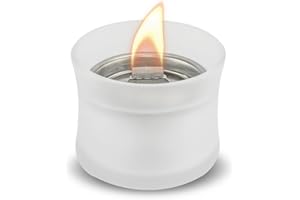 Lovinflame Mist Glass Candle, Tabletop Fire Pit, Fireplace, Portable Fire Bowl, Indoor Outdoor, Smokeless Odorless, Patio Home Décor Refillable, only Used with Lovinflame Ethanol-Free Fuel